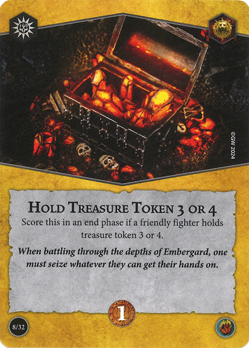 Hold Treasure Token 3 or 4